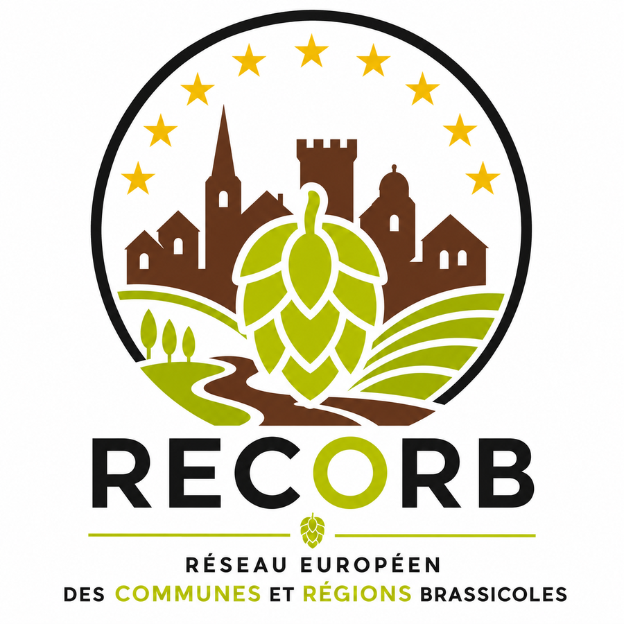 Logo RECORB — Europees netwerk van brouwerijgemeenten en -regio's